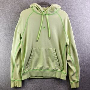 Jordan Hoodie Mens M Ghost Green Wings Neon Washed Fleece Pullover Nike